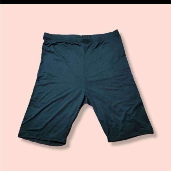 𝅺Fashion nova yoga / biker shorts dark teal - Picture 1 of 6